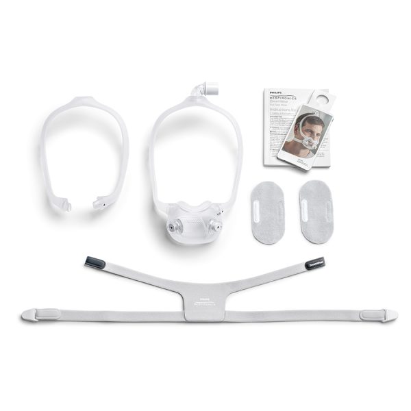 Masque CPAP Dreamwear complet Philips Respironics - composantes - Pro-médic clinique du sommeil